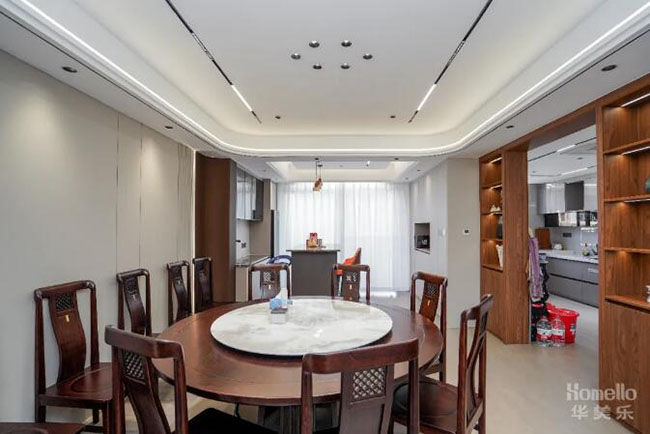 137㎡世紀東方城別墅戶型，盡顯新中式的雅致與現代格局的氣派